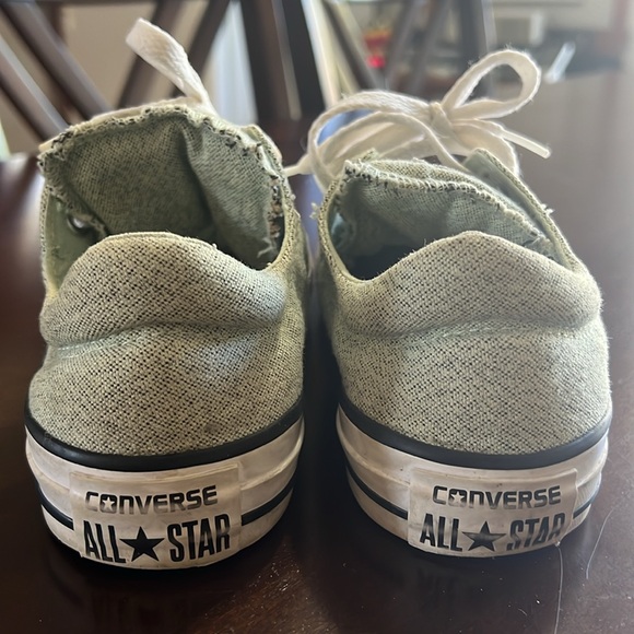 Converse, Size 6.5 Woman’s, Green Heather Shoes - Picture 3 of 6